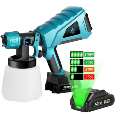 Аккумуляторный пистолет-распылитель для краски высокой мощности 1000 мл | Для аккумулятора Makita 18 В (004311-4)