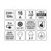 Surge protector power strip with ground 6s 3m (72371)