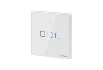 SONOFF TX vieds sienas slēdzis T2EU3C, Wi-Fi, RF (T2EU3C-TX)