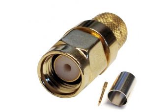 SMA-male Crimp Connector for RG6 Cable (TV991266)
