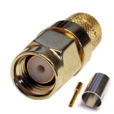 RPSMA-male Crimp Connector for RG6 Cable (TV991648)