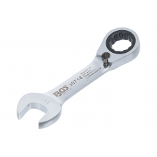 Ключ с трещеткой 8мм, с реверсом, кароткий (30716)