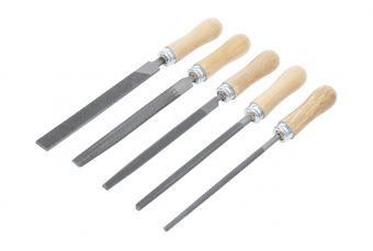 Набор надфилей | Деревянная ручка | 150 мм | 5 шт. (50206)