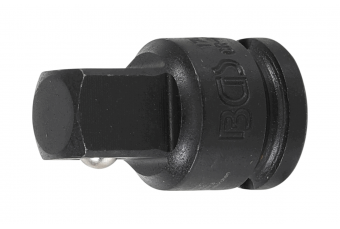 Переходник ударный | внутренний квадрат 10 мм (3/8") - внешний квадрат 12,5 мм (1/2") (174)