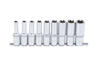 Набор торцевых головок E-Type | глубокие | 12,5 мм (1/2") | E10 - E24 | 9 шт. (2026)