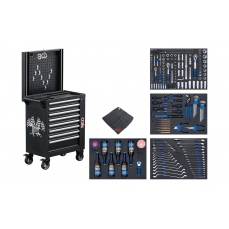 Мастерская Тележка | bluetooth | USB | антенна | LED | 8 ящиков | с 263 инструментами (4106)