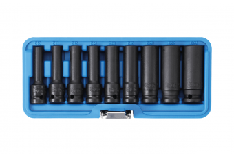 Набор глубоких ударных головок под винты торцевые 1/2", Е 10-Е 24, 9 пр., BGS (5204)