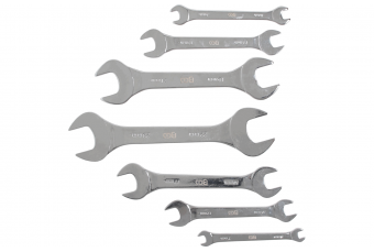 Набор открытых ключей, очень тонкие (3 мм), 6-23 мм, 7 шт.(9019)