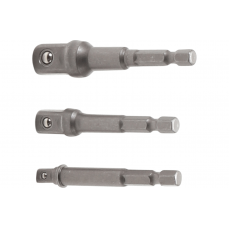 Adaptera komplekts elektriskajām urbjmašīnām | 6,3 mm (1/4") piedziņa | 6,3 mm (1/4") / 10 mm (3/8") / 12,5 mm (1/2") mm | 3 gab. (9685)