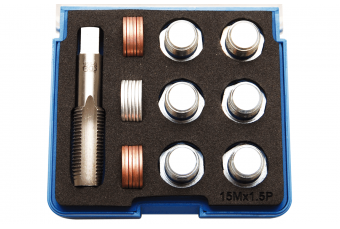Набор для восстановления резьбы масляных пробок M15x1.5 "Bgs-technic" (157)