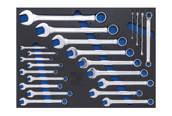 Tool Tray 3/3: Combination Spanners and E-Type Spanners Assortment | 22 pcs. (4012)