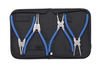 Клещи для стопорных колец 175мм в наборе 4шт. "Bgs-technic"(447)