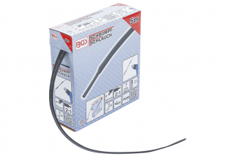 Термоусадочная трубка черная | коробка | Ø 8 мм | 5 м (6852)