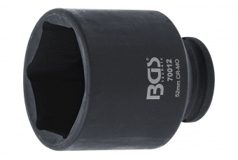 Торцевая головка ударарная 6-гранная | 12,5 мм (1/2") 52 мм (70012)