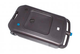 Mobilais atkritumeļļu konteiners ar snīpi 40 l, 900 x 500 x 190 mm (8554)