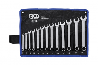 Комбинированный набор ключей | Открытый конец с функцией трещотки | 8 - 21 мм | 13 шт. (8914)