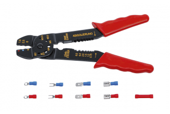 Обжимные клещи | Комплект с кабельными наконечниками | Ассортимент | 200 мм | 61 шт. (1423)