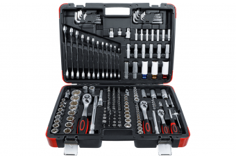 Instrumentu komplekts | 6,3 mm (1/4 ") / 10 mm (3/8") / 12,5 mm (1/2 ") | 176 vienības (15217)