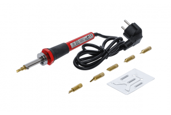 Электропаяльник с керамич. нагревателем вкл. аксессуары | 7 шт. (9941)