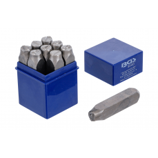 Клейма цифровые 9шт., 12мм "Bgs-technic" (3040)