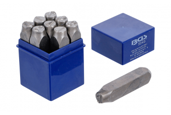 Клейма цифровые 9шт., 12мм "Bgs-technic" (3040)
