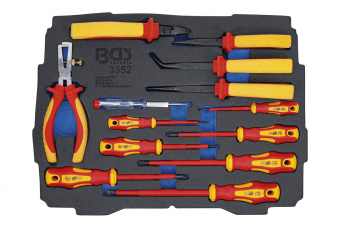 Пенный лоток для BGS BOXSYS1 & 2: набор плоскогубцев / отверток VDE | 13 шт. (3352)