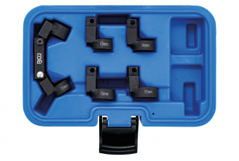 Набор трубных гаечных ключей (гибкий) 5 сменных головок 10мм (3/8") привод 11 - 17мм (6895)