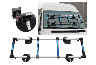 Стеклянная монтажная рамка с 4 присосками 1310 x 280 мм (8817)