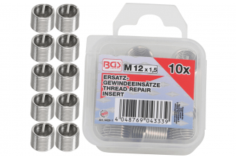 Резьбонарезные вставки M12 x 1.5 10 шт. (9429-1)