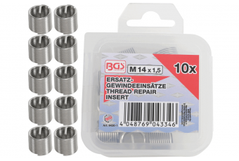 Резьбонарезные вставки M14 x 1.5 10 шт. (9430-1)