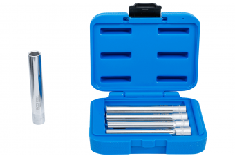 Socket Set, Hexagon, extra deep | 10 mm (3/8 ") Drive | SW 8 - 14 mm | 5 pcs. (9863)