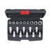 Bit Socket / Socket Set | 12.5 mm (1/2") Drive | T-Star (for Torx) / E-Type | 19 pcs. (95100)
