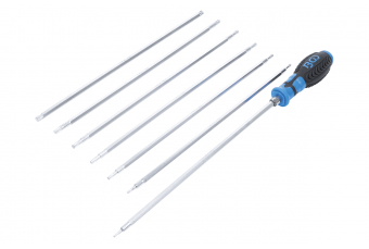 Набор отверток со сменными лезвиями | T-Star (для Torx) / T-Star (для Torx) с отверстием | 8 шт. (2326)