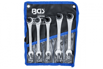 Sprūdrata kombinētā uzgriežņu atslēga | 5 gab. (30836)