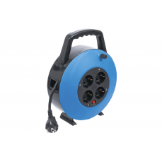 Кабельная катушка | Закрытого типа | 10 м | 3 x 1,5 мм² | 4 розетки | IP 20 | 3000 Вт (3363)