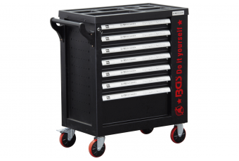 Workshop Trolley | 7 Drawers | 1 Side Door | empty (6058-1)