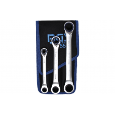 Набор ключей трещоточных многофункциональных 8-19 мм, 3шт. (1556)