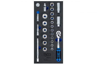 Tool Tray 1/3: Socket Set | 10 mm (3/8 ") | 26 pcs. (4052)