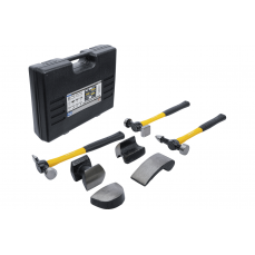 Набор рихтовочный (3 молотка + 4 наковальни) "PROFI" фиберглассовые рукоятки, (1670)