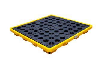 Поддон для сбора масла | с полом с открытой сеткой | для бочек 4 x 200 л (70050)