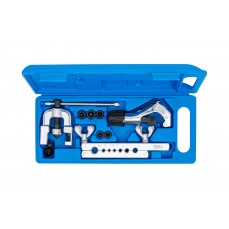 Комплект инструментов для двойной развальцовки с резаком для труб | 10 шт. (70221)