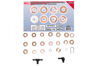 Инжекторный медный кольцевой ассортимент | 551 шт. (8107)