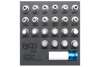 Tool Tray 1/6: Rim Lock Socket Set for VAG | 23 pcs. (8933)