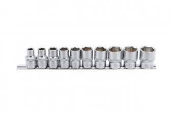 Socket Set, Hexagon | 12.5 mm (1/2") Drive | Inch Sizes | 10 pcs. (9113)