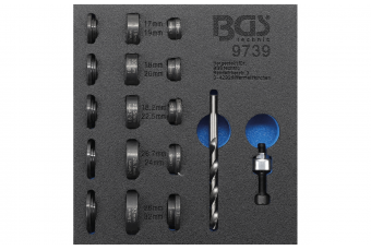 Набор дырокола | для датчиков парковки | Ø 17 - 32 мм (9739)