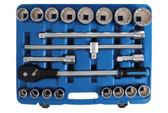 Socket Set | 20 mm (3/4") | Inch Sizes | 21 pcs. (1107)