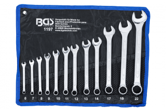 Набор комбинированных ключей 12 пр. DIN 3113, Bgs-technic, 6-22MM (1197)