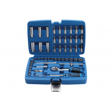 Набор торцевых головок с трещоткой 1/4 ", 52 шт, BGS-Technic" (2147)