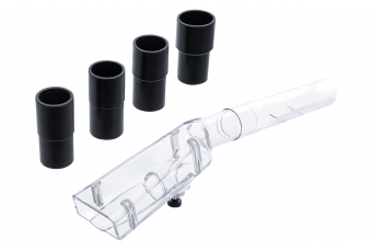 Nosūcēja stiprinājums gaisa attīrīšanas pistolei Twister | mazā versija | ar 4 adapteriem | par BGS 70150 (70151)