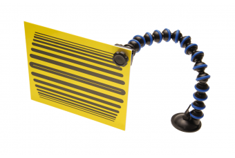 Плоскость для проверки шероховатости / деформации корпуса с держателем и присоской, желтая (865-4)